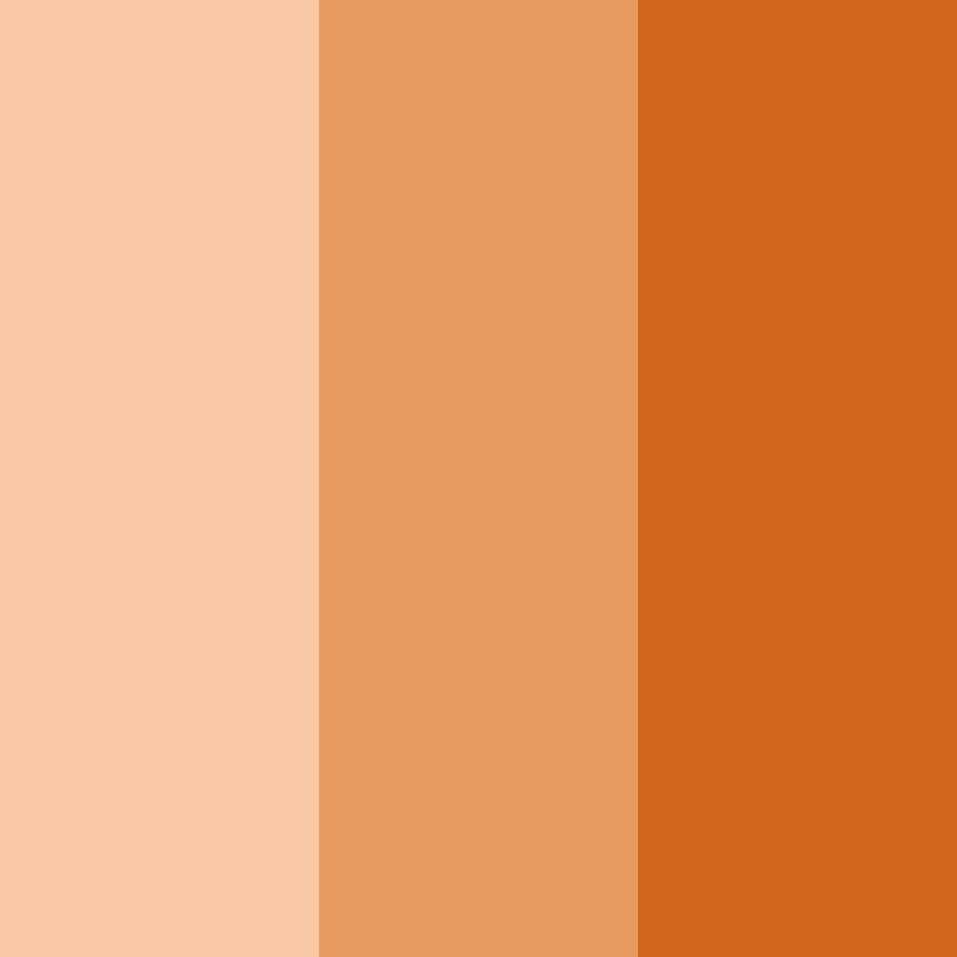 Download orange glow color palette PNG image (square)