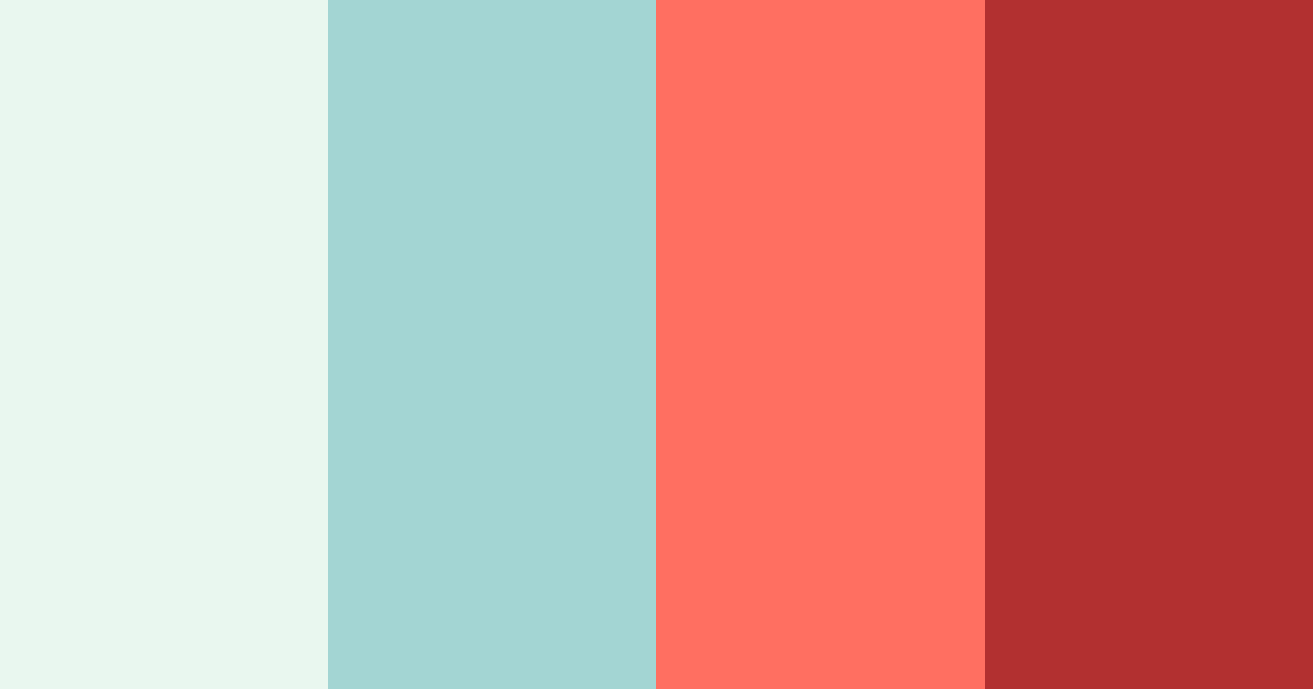 Download teal christmas color palette PNG image (landscape)