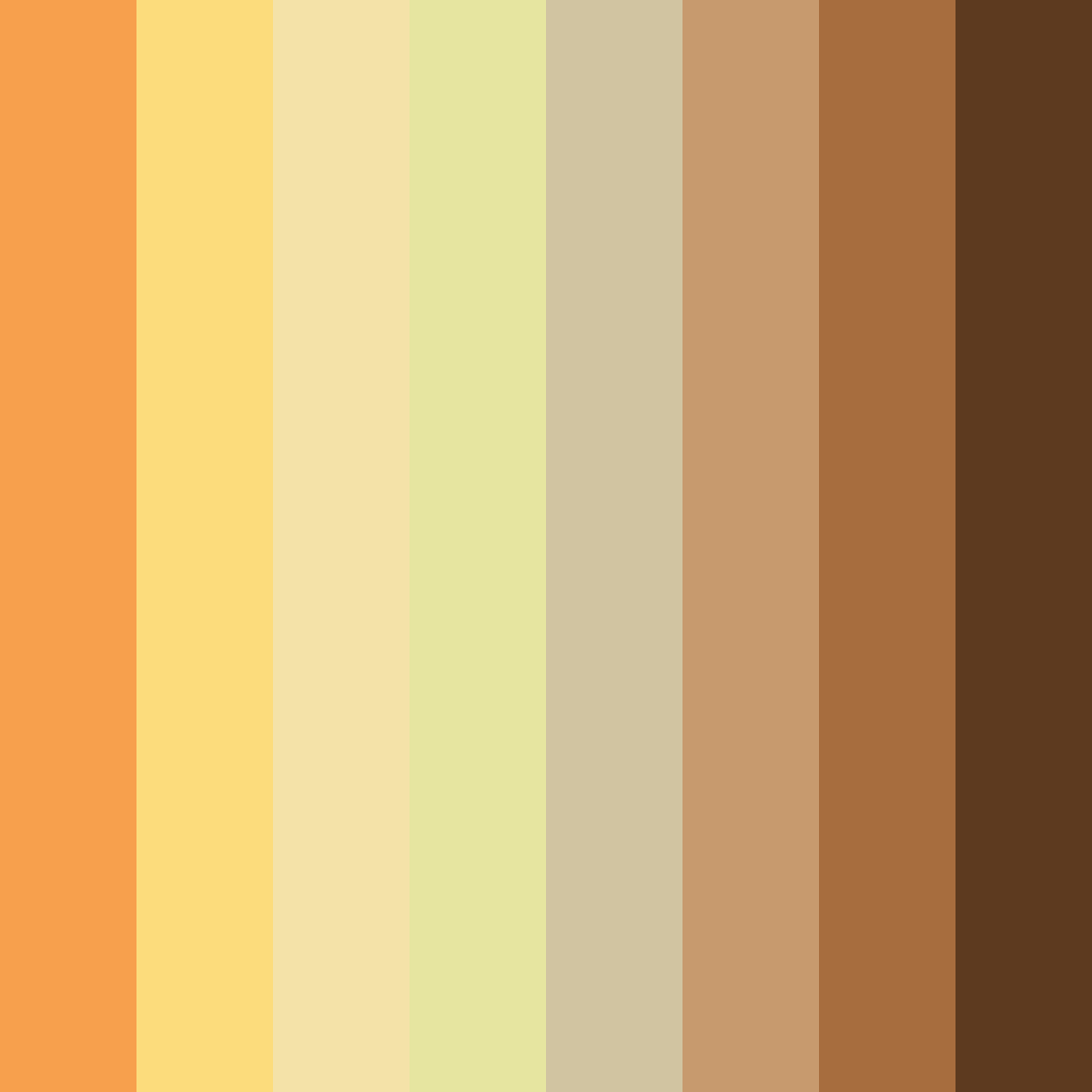 Download autumn harvest color palette PNG image (square)