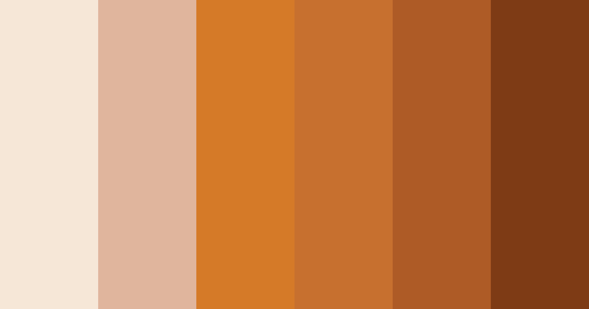 Download autumn orange color palette PNG image (landscape)