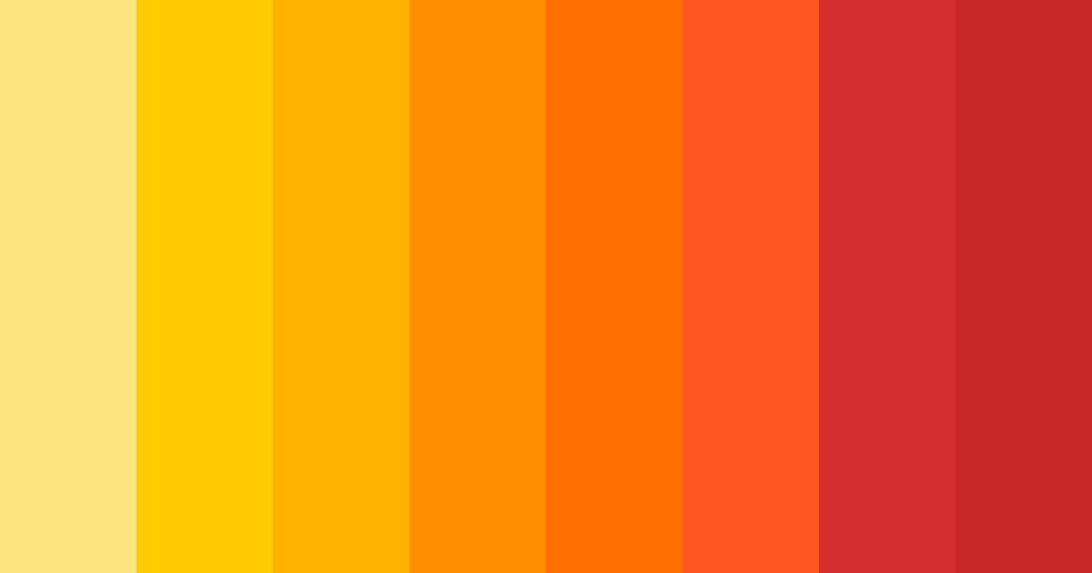 Download yellow summer color palette PNG image (landscape)