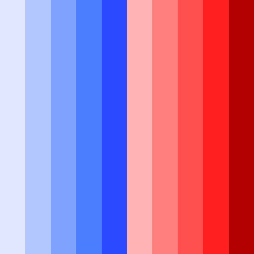 Download royal blue and red fusion color palette PNG image (square)