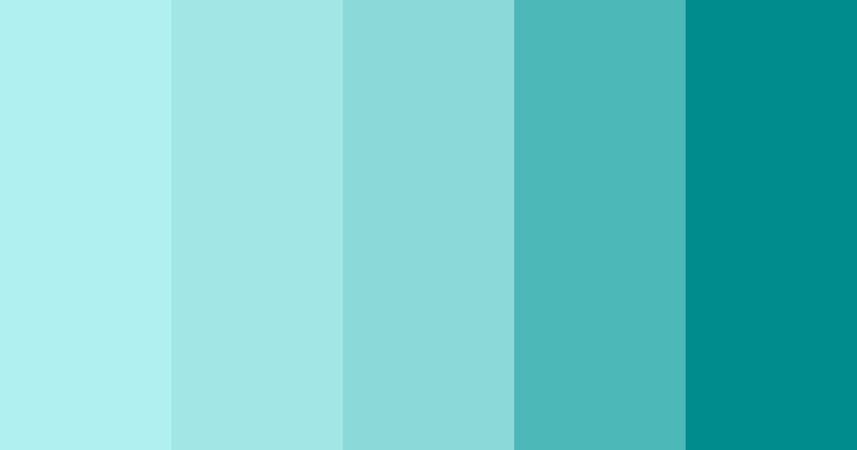 Download tropical serenity color palette PNG image (landscape)