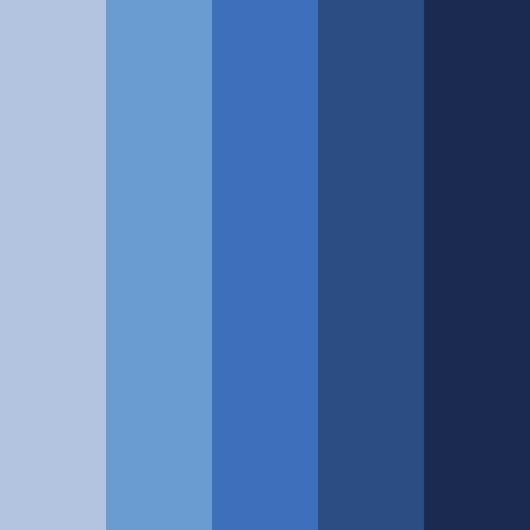 Download royal blue shades color palette PNG image (square)