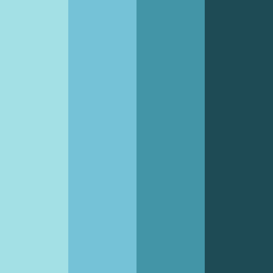 Download teal dream color palette PNG image (square)