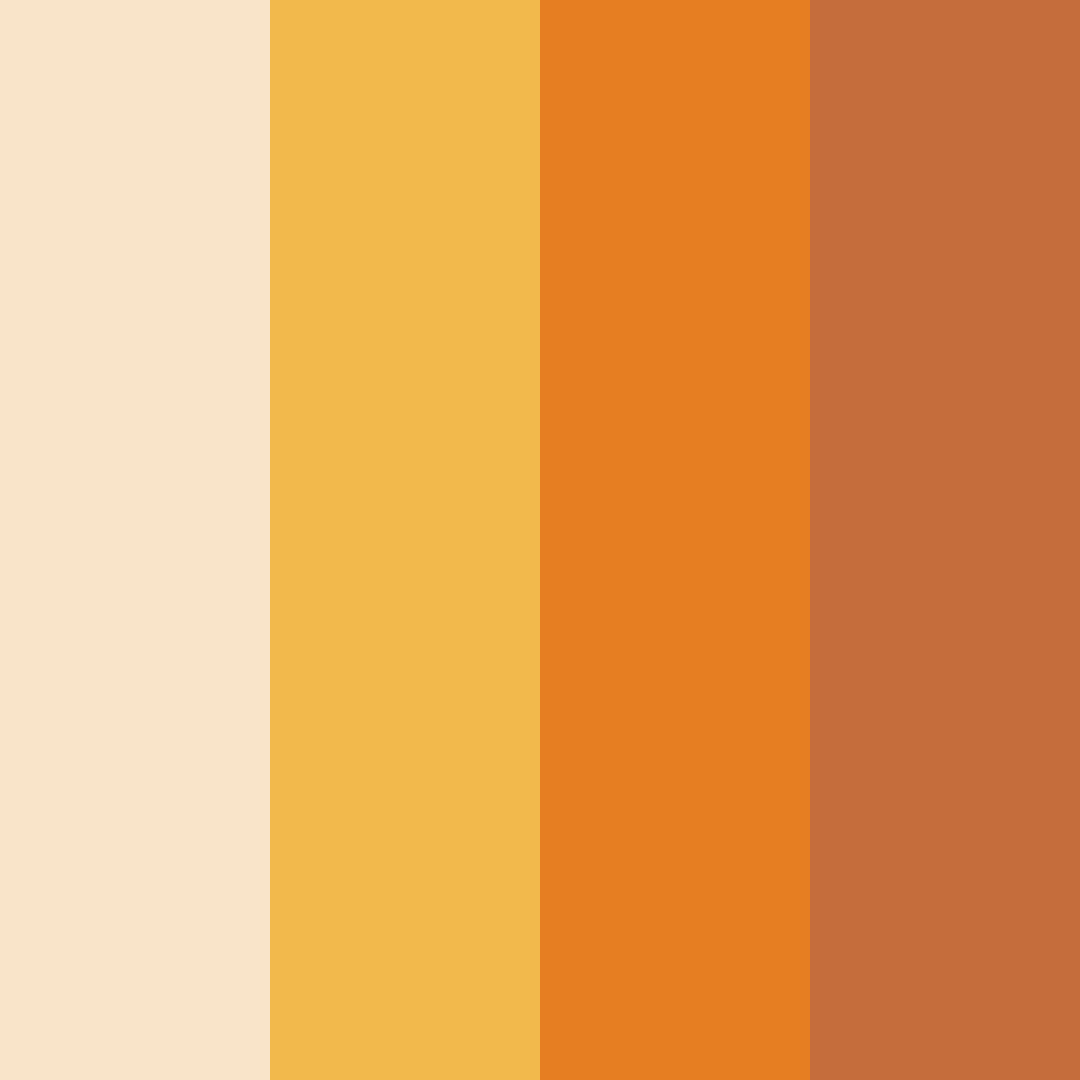 Download autumn glow color palette PNG image (square)