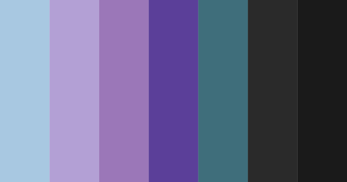 Download midnight jewel tones color palette PNG image (landscape)