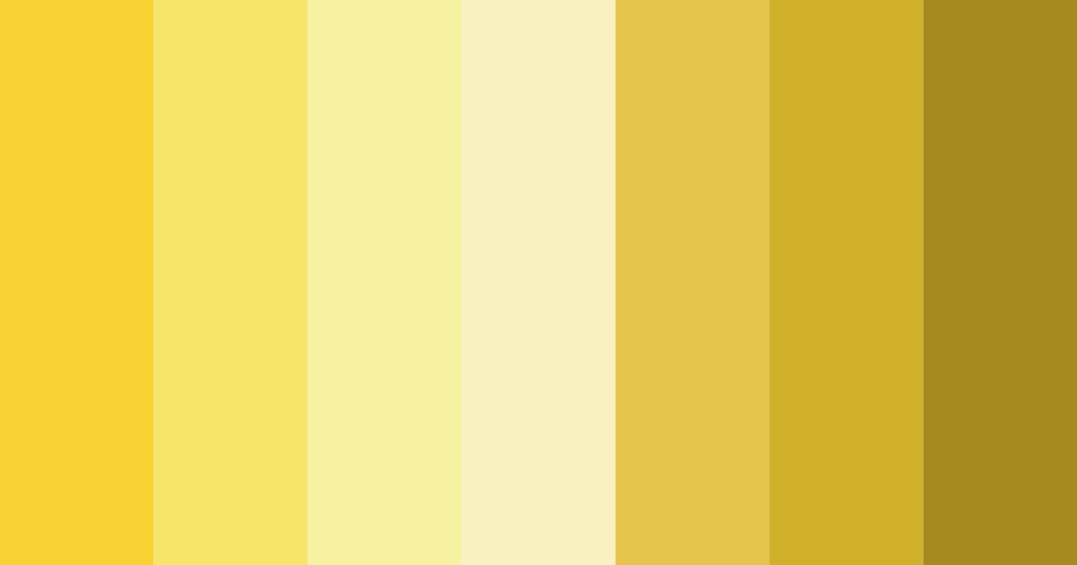 Download golden sunshine color palette PNG image (landscape)
