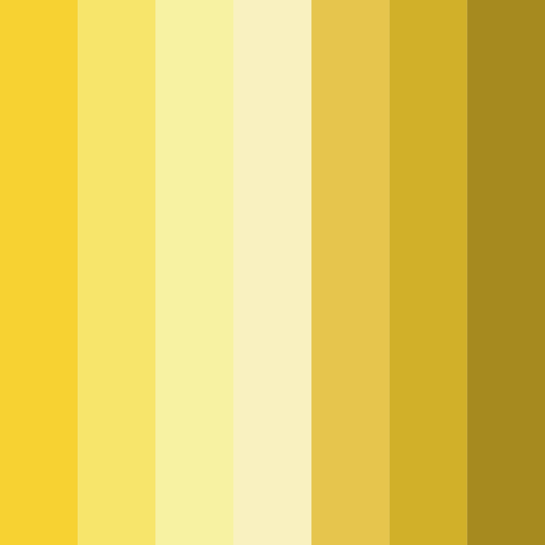 Download golden sunshine color palette PNG image (square)