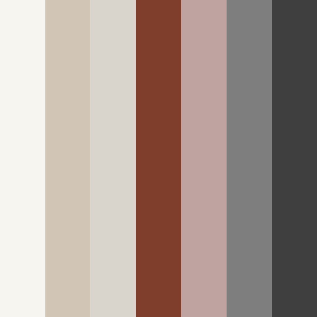 Download muted earth tones color palette PNG image (square)