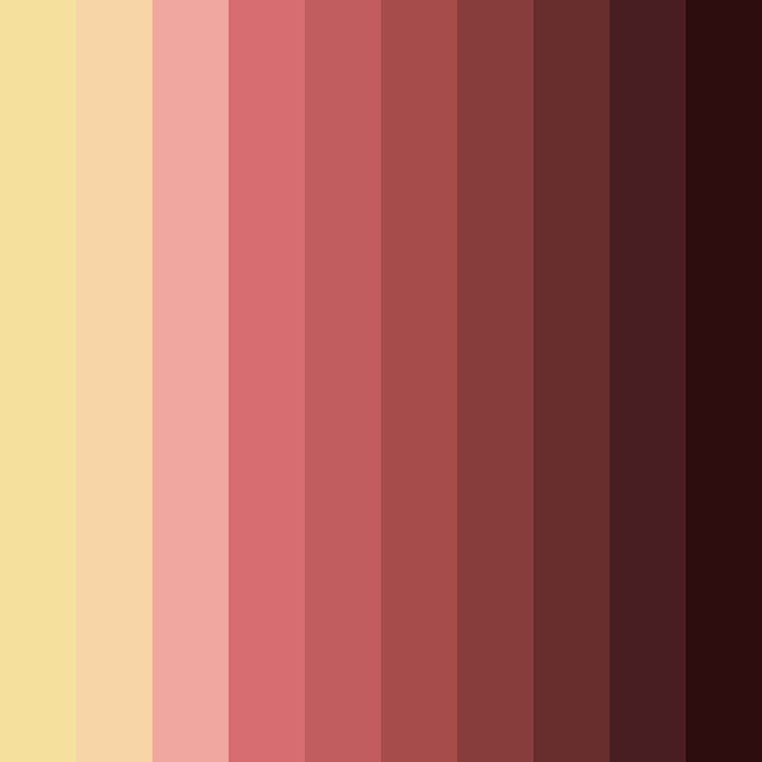 Download warm red color palette PNG image (square)