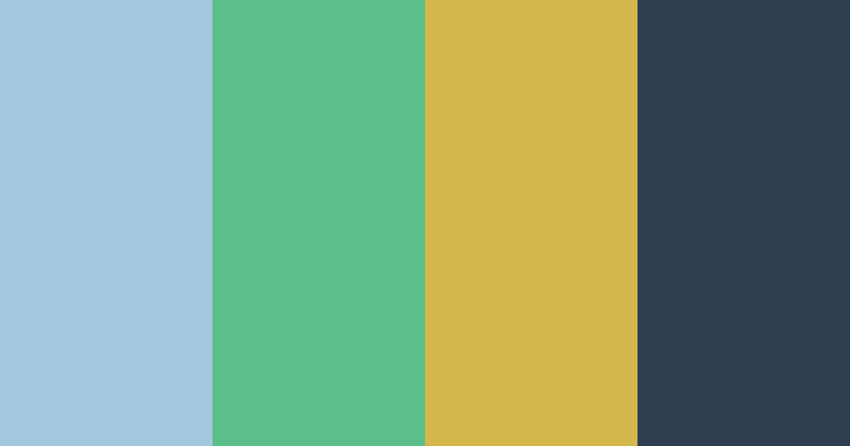 Download midnight oasis color palette PNG image (landscape)