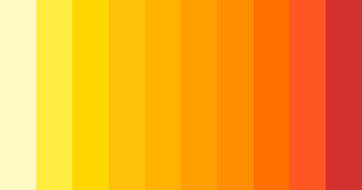Download sunshine symphony color palette PNG image (landscape)