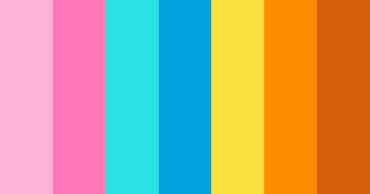 Download cotton candy carnival color palette PNG image (landscape)
