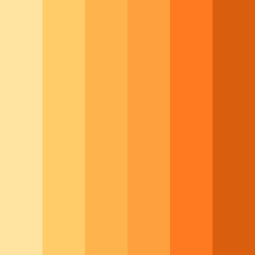Download citrus sunset serenity color palette PNG image (square)