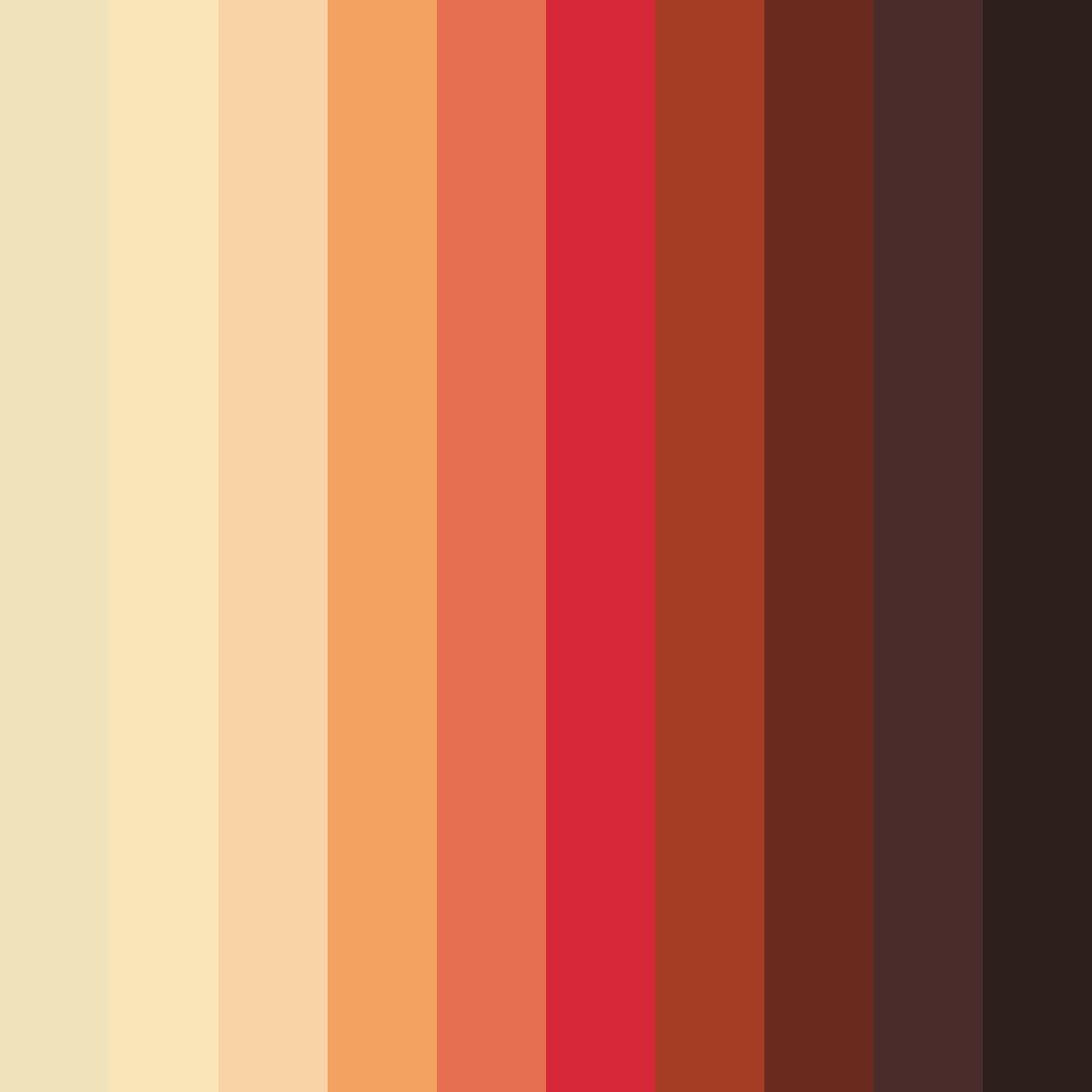 Download warm brown color palette PNG image (square)