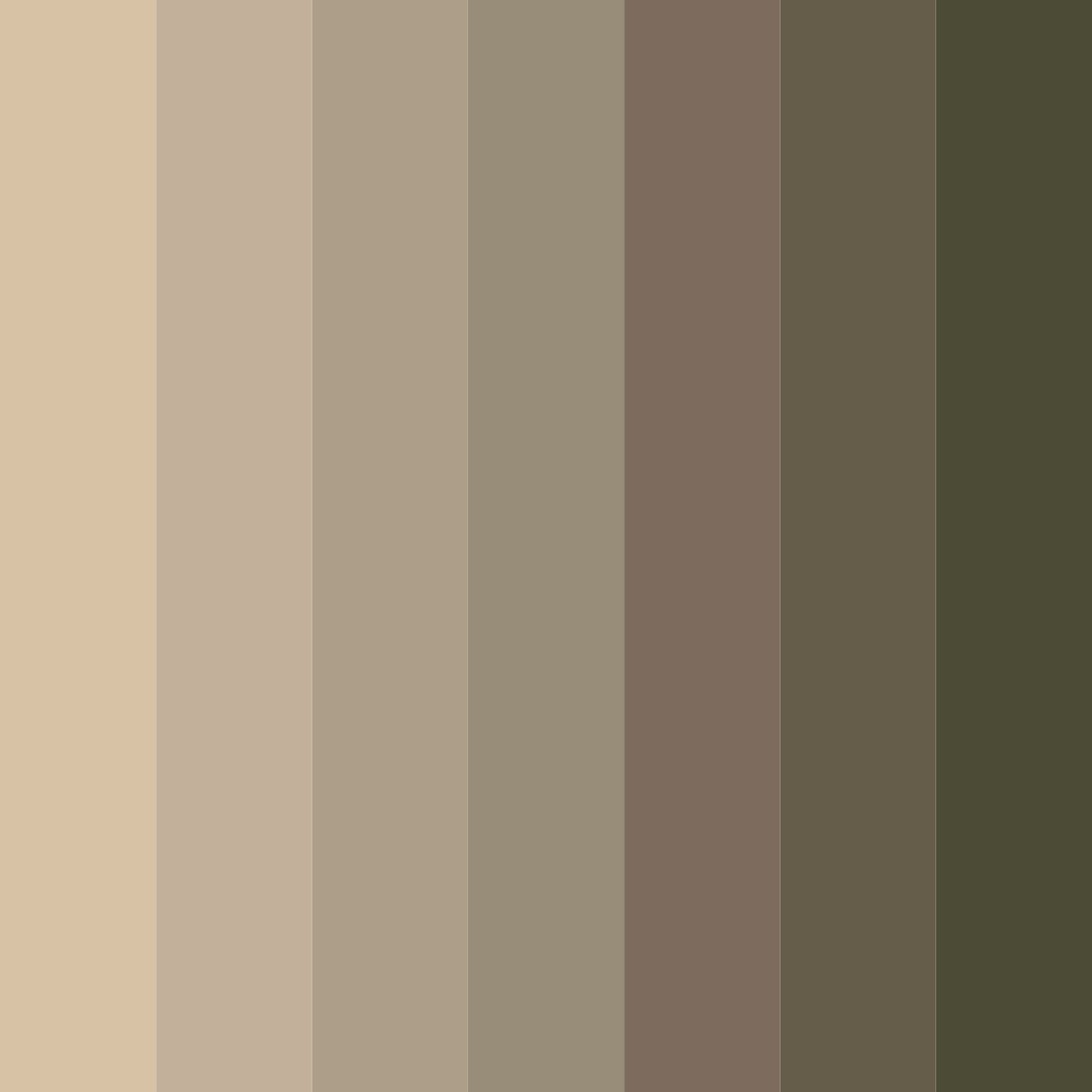 Download rustic meadow color palette PNG image (square)