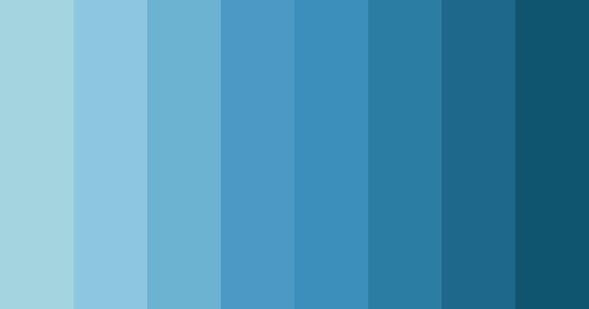 Download aqua serenity color palette PNG image (landscape)