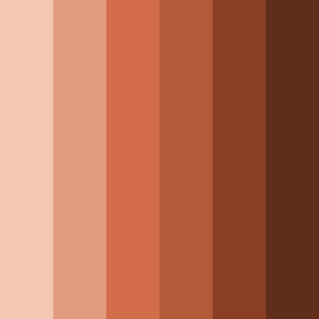 Download autumn ember glow color palette PNG image (square)