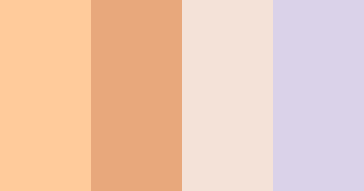 Download pastel peach color palette PNG image (landscape)