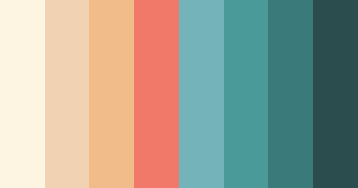 Download coral breeze color palette PNG image (landscape)