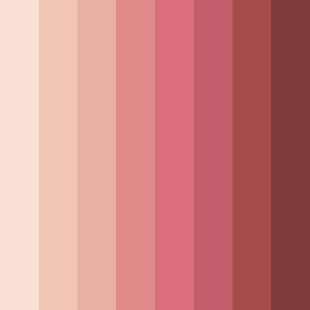 Download blushing autumn color palette PNG image (square)