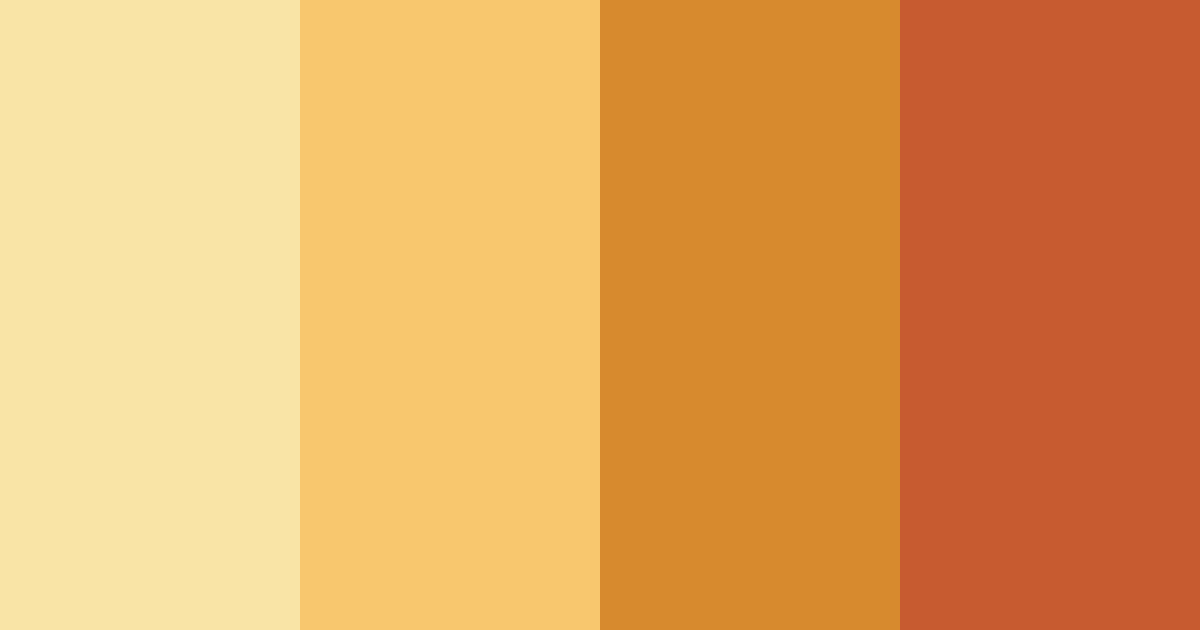 Download saffron sunset color palette PNG image (landscape)
