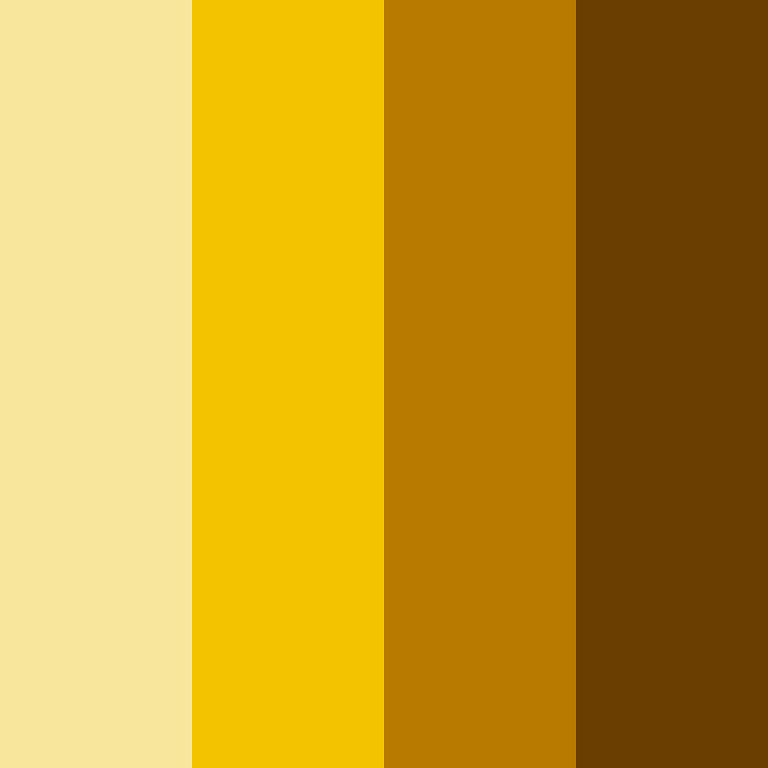Download golden dreams color palette PNG image (square)