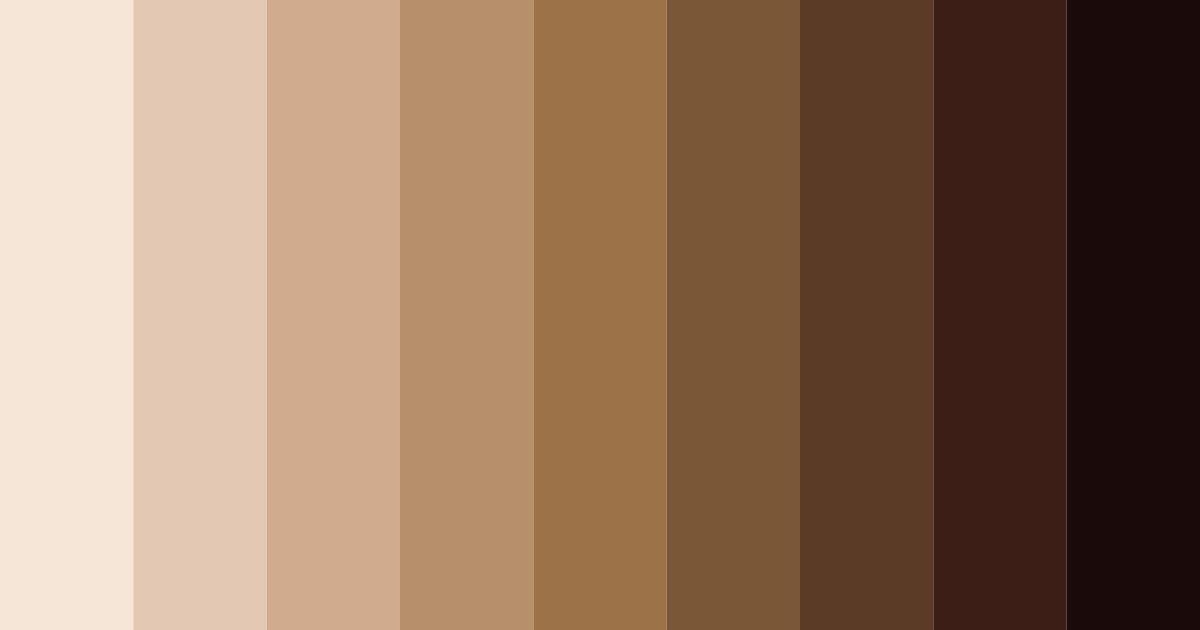 Download brown sepia color palette PNG image (landscape)