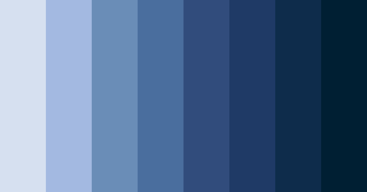 Download dark blue moon color palette PNG image (landscape)