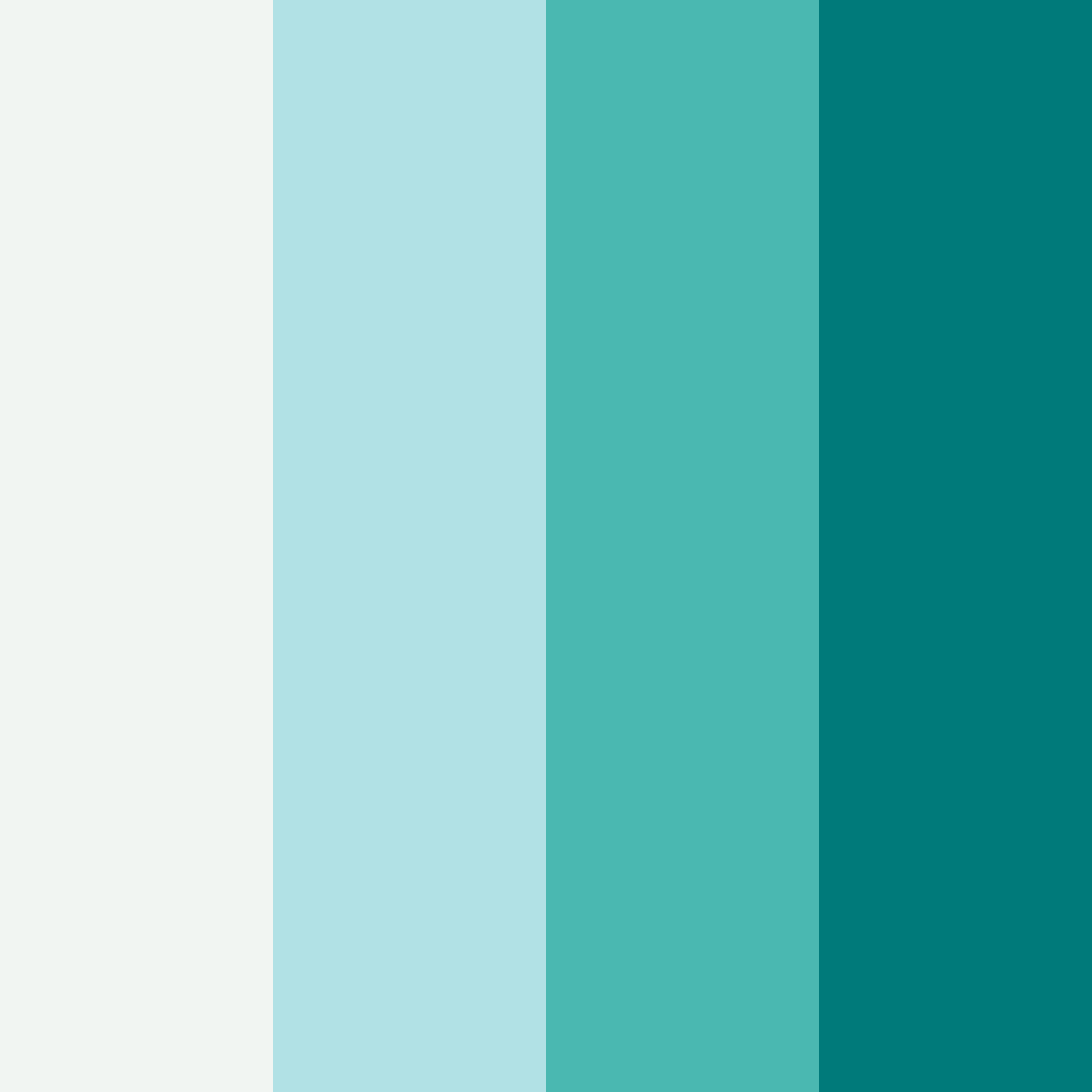 Download teal christmas color palette PNG image (square)