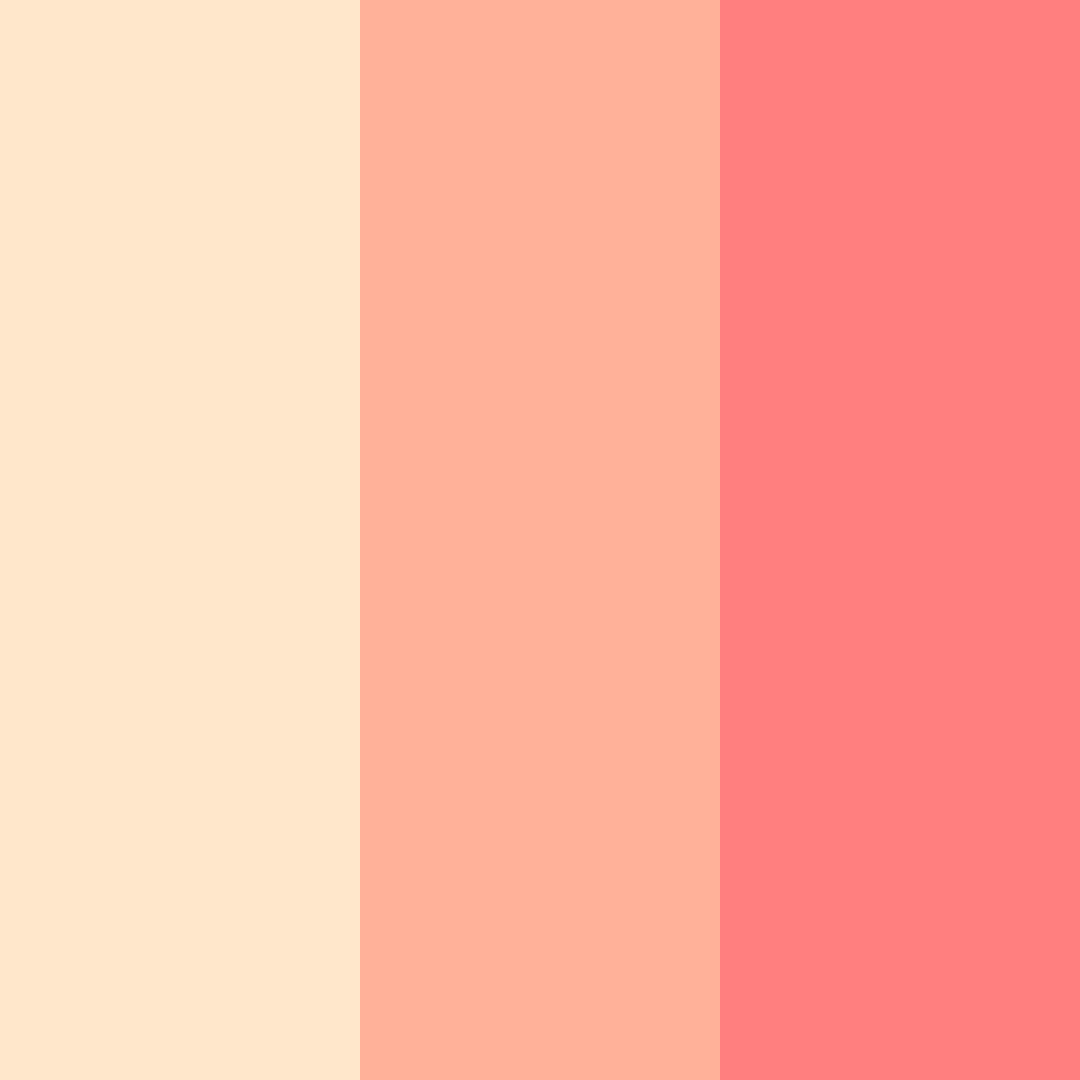 Download peachy sunrise color palette PNG image (square)
