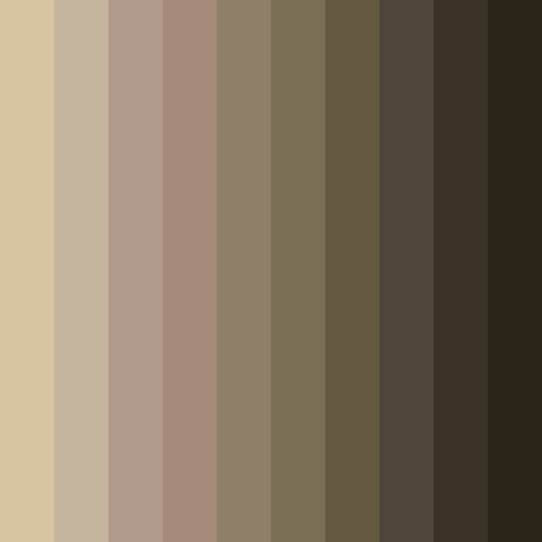 Download brown sepia color palette PNG image (square)