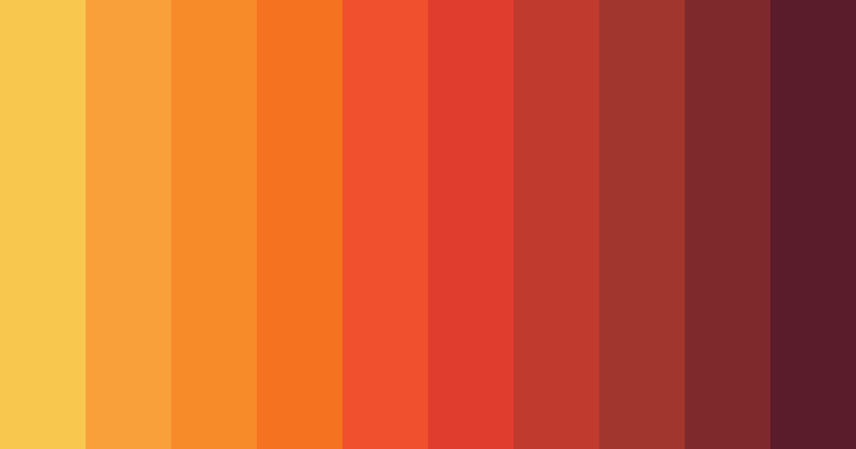 Download fiery red color palette PNG image (landscape)