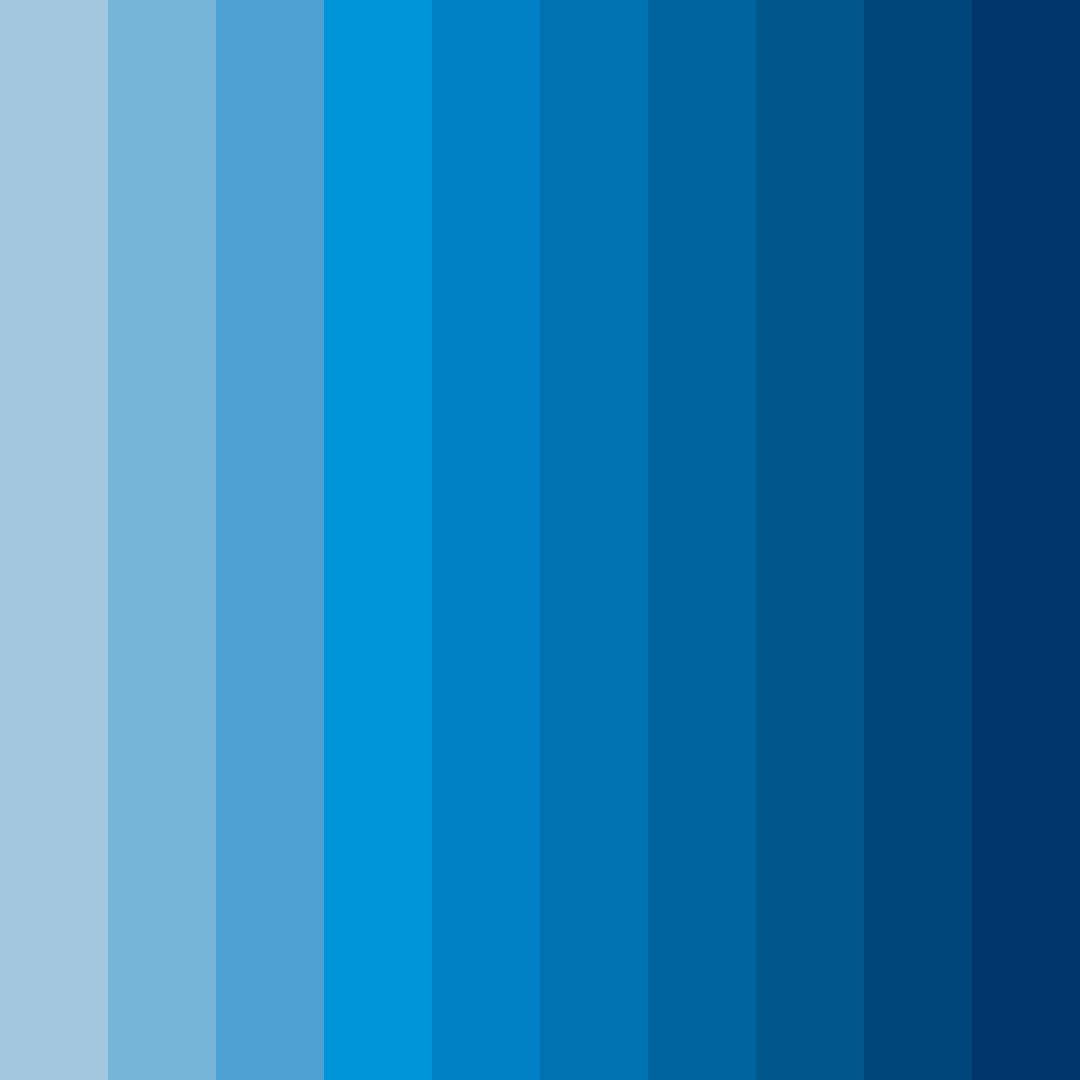 Download blue horizon color palette PNG image (square)