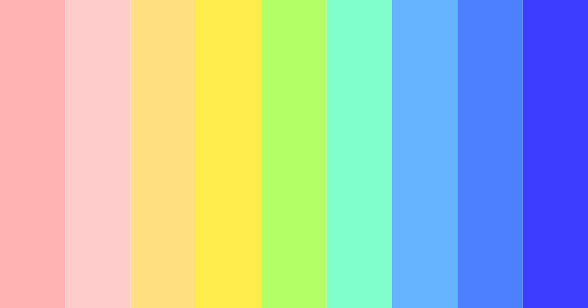 Download vibrant spectrum color palette PNG image (landscape)