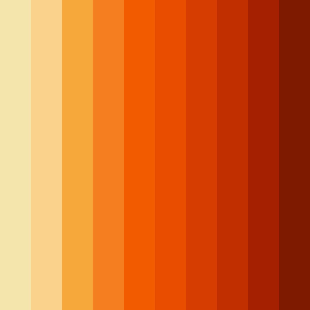 Download fiesta flame color palette PNG image (square)