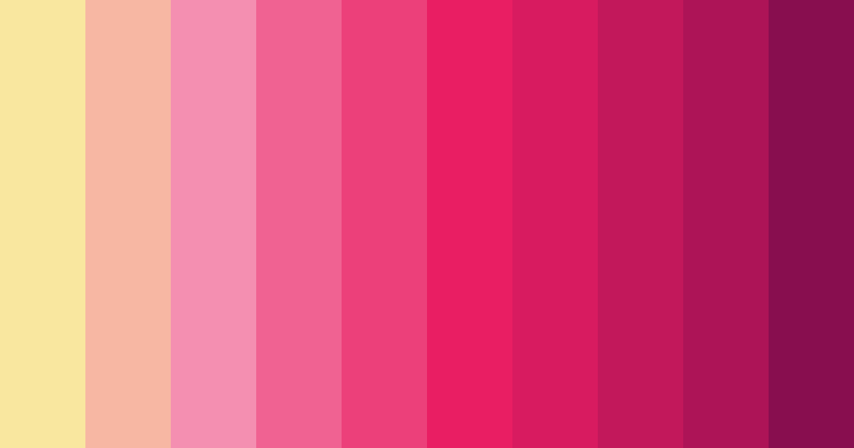 Download pink celebration color palette PNG image (landscape)