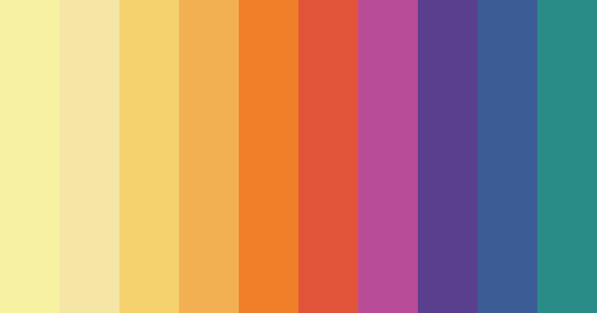 Download colorful celebration orange color palette PNG image (landscape)