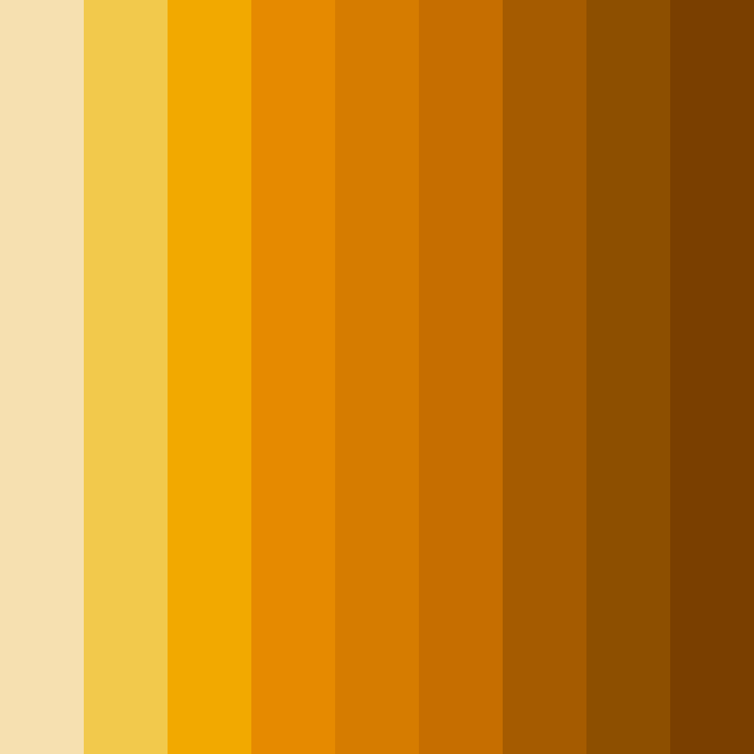Download golden sunrise color palette PNG image (square)