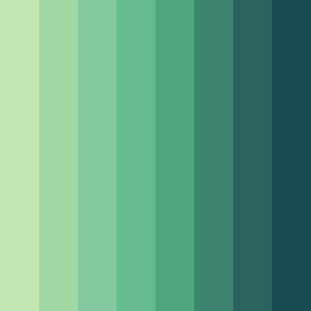 Download emerald grove color palette PNG image (square)