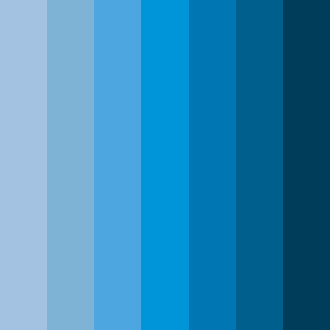 Download cerulean dreams color palette PNG image (square)