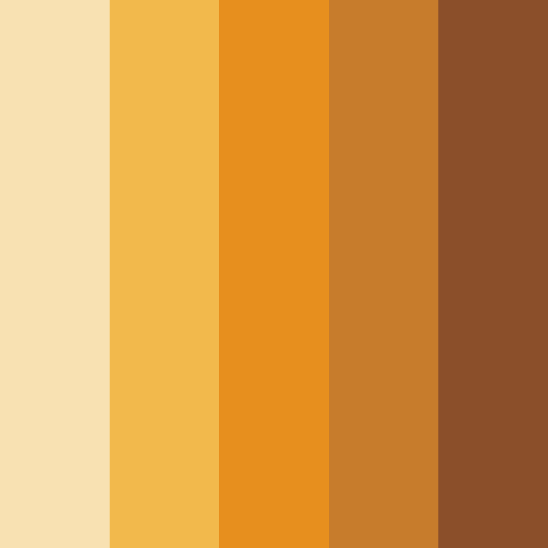 Download golden harvest color palette PNG image (square)