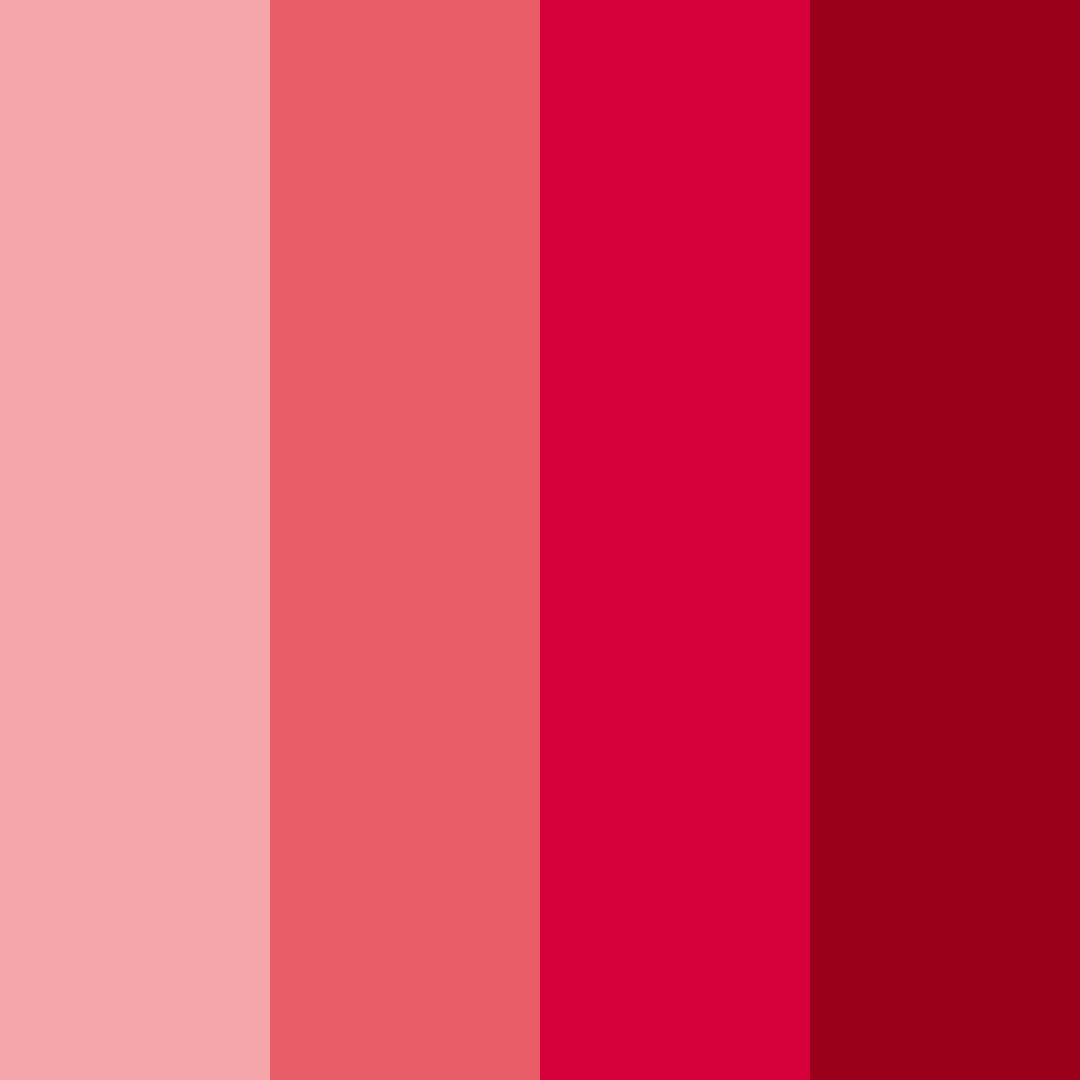 Download shades of red color palette PNG image (square)