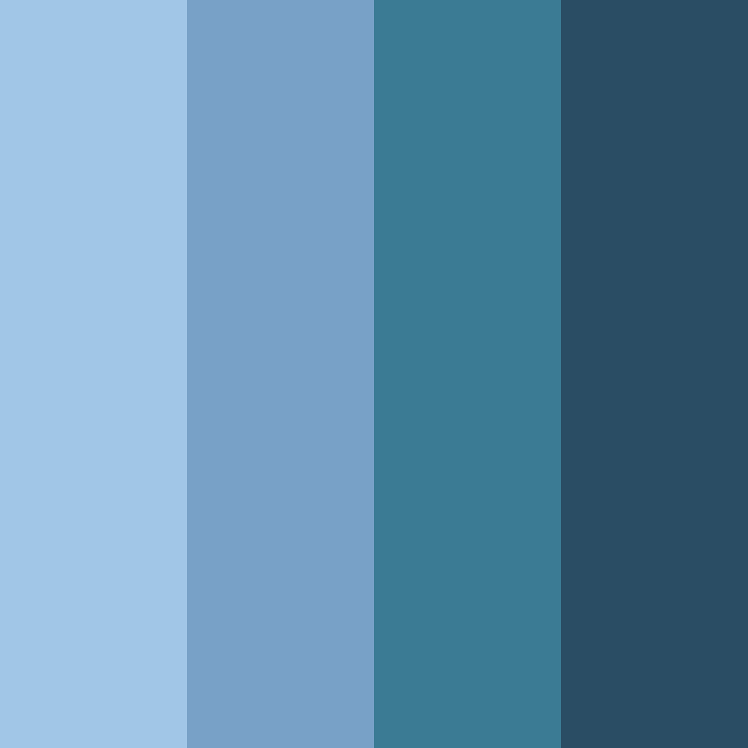 Download dusk blue shades color palette PNG image (square)