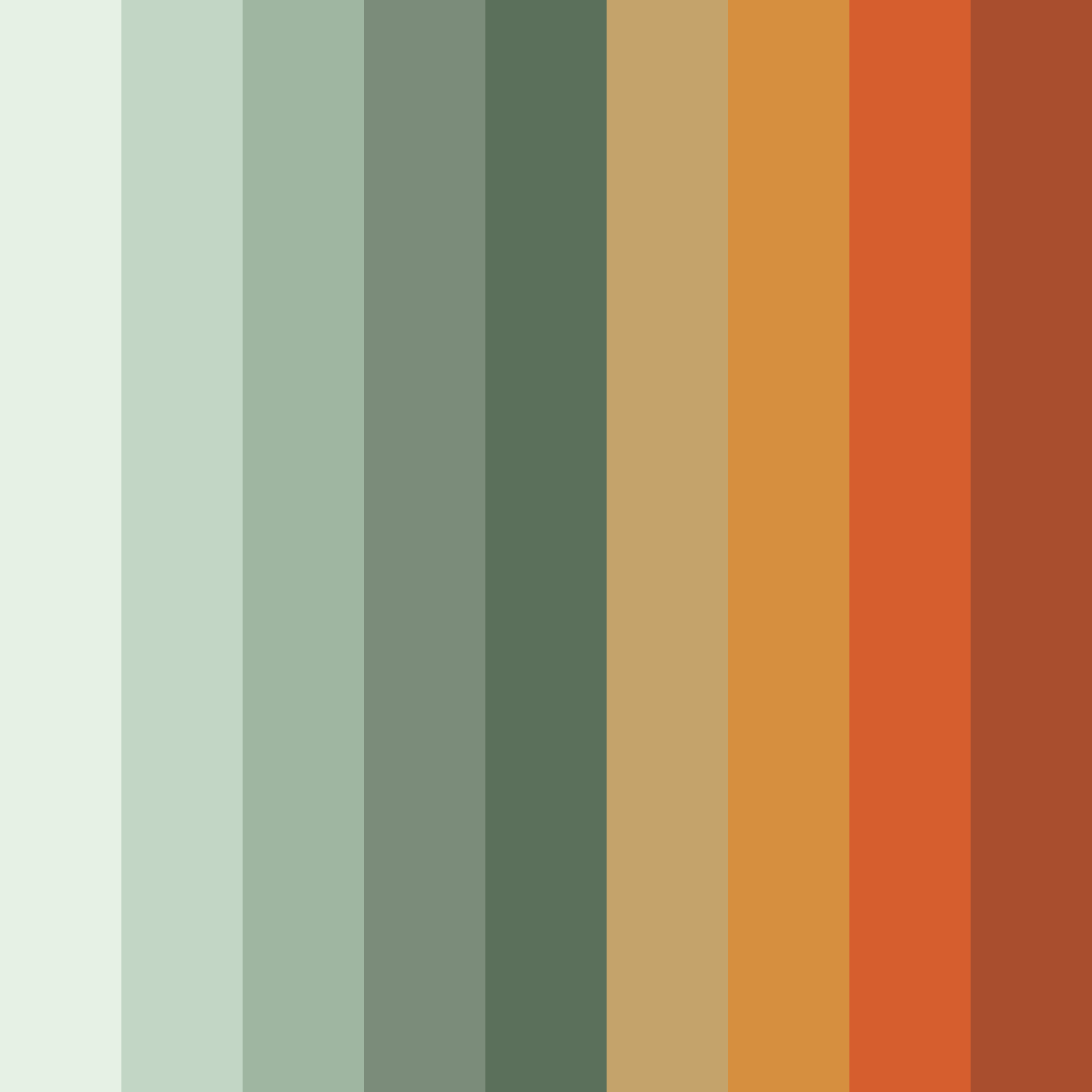 Download terra verde ember color palette PNG image (square)
