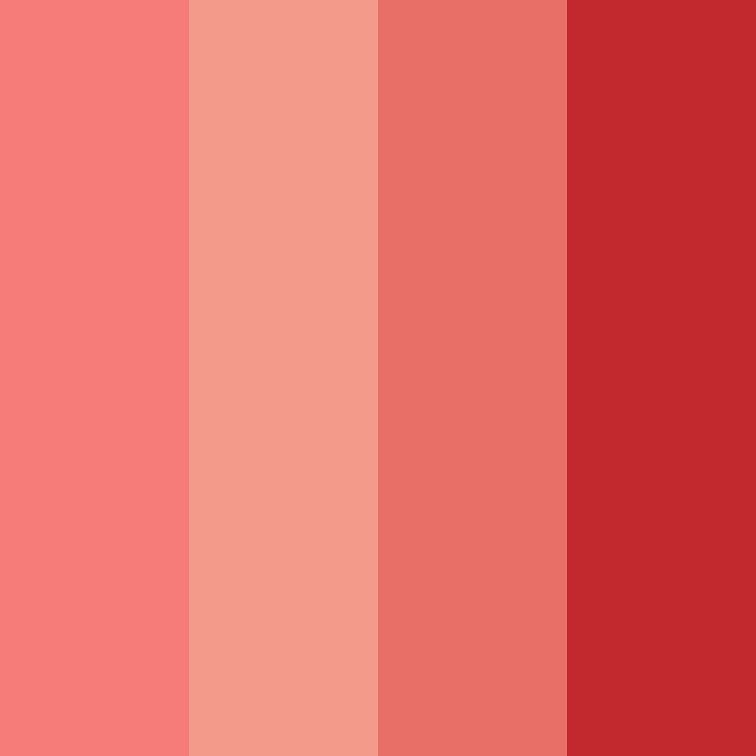 Download crimson sunset color palette PNG image (square)