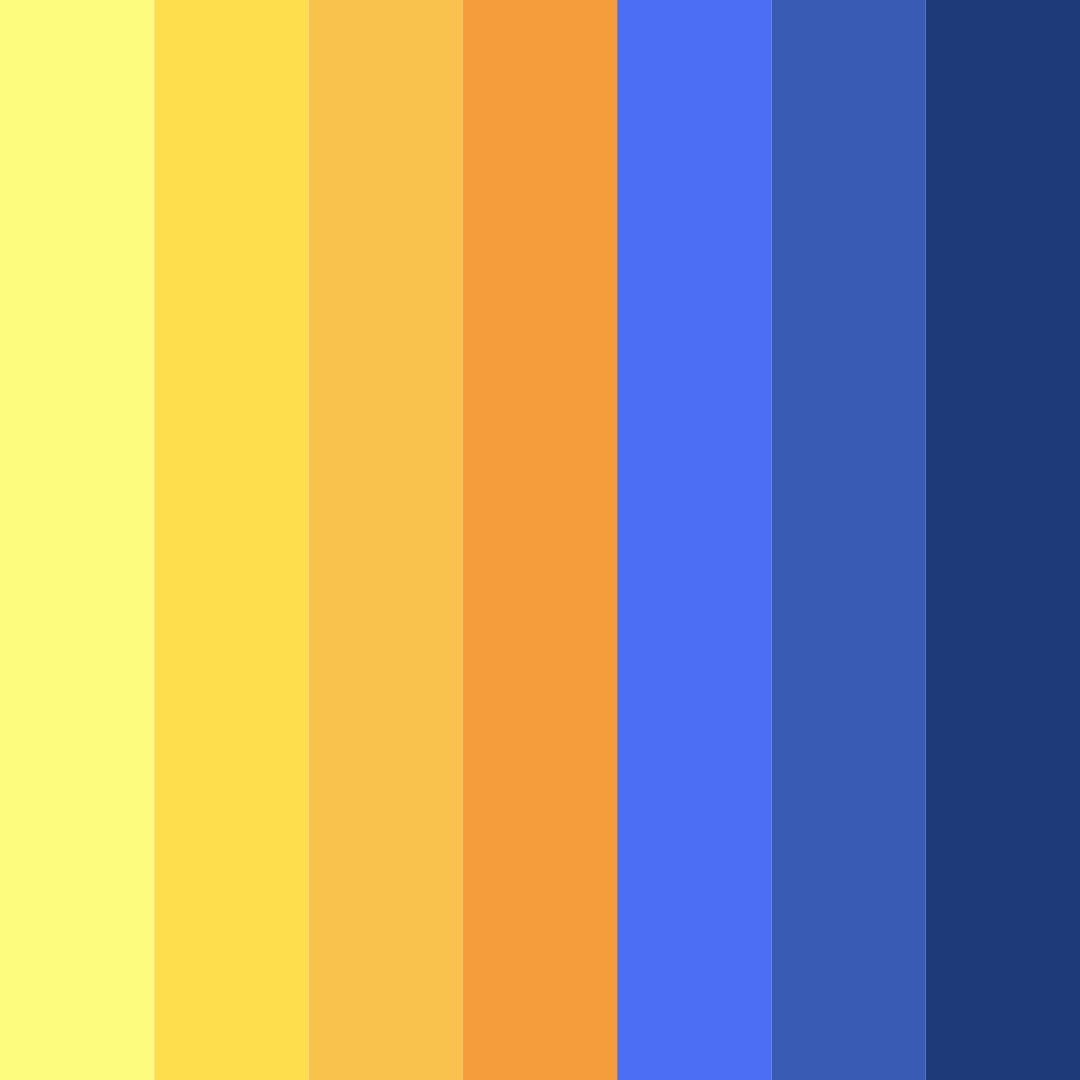 Download sunset to sky blue color palette PNG image (square)