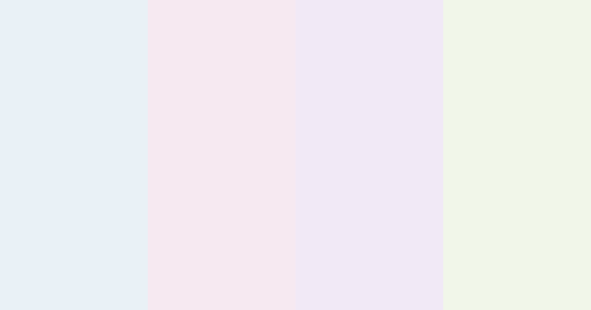 Download pastel rainbow color palette PNG image (landscape)