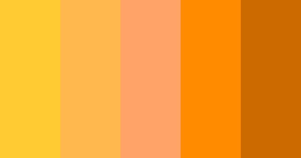 Download amber sunset color palette PNG image (landscape)